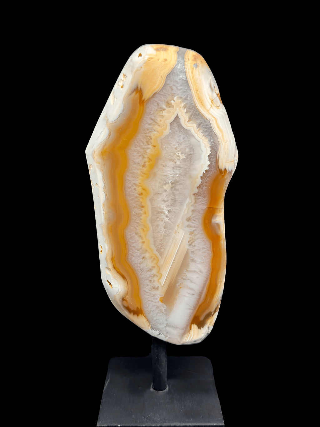 6” Orange/White Agate