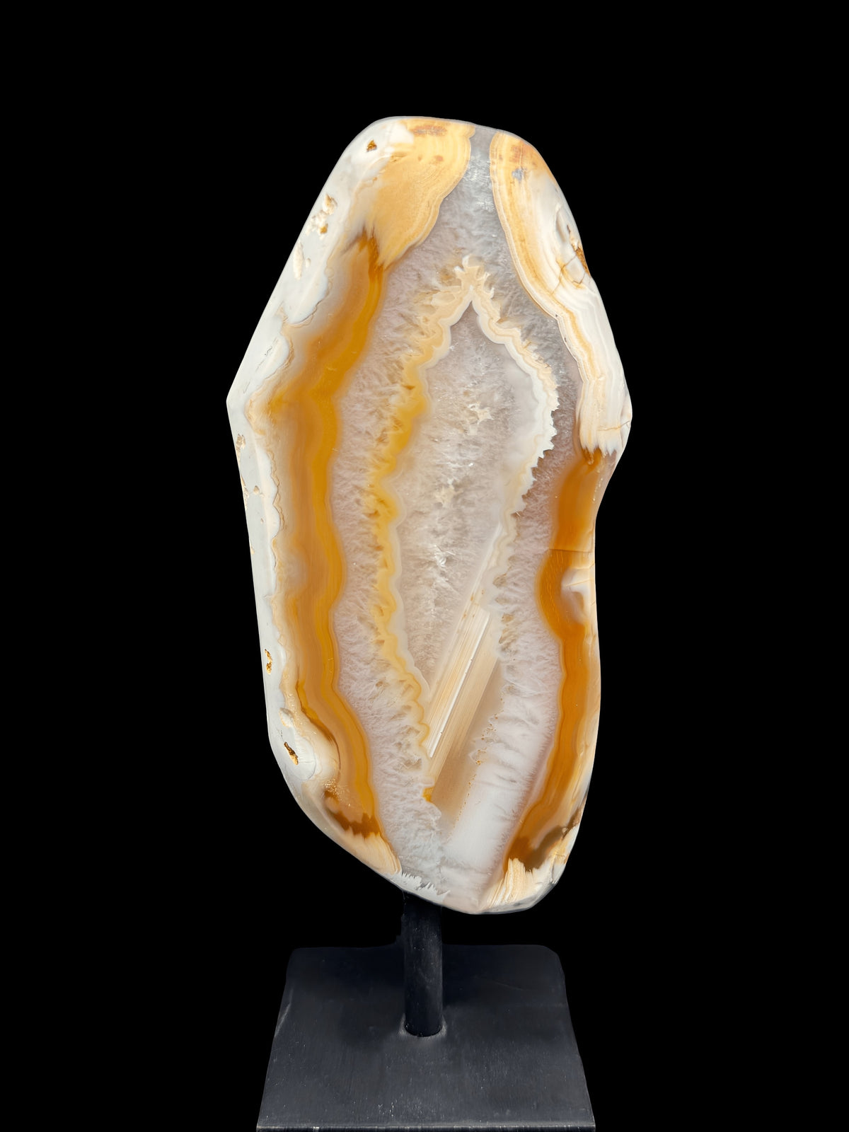 6” Orange/White Agate