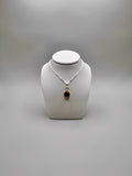 CITRINE OVAL SILVER NECKLACE