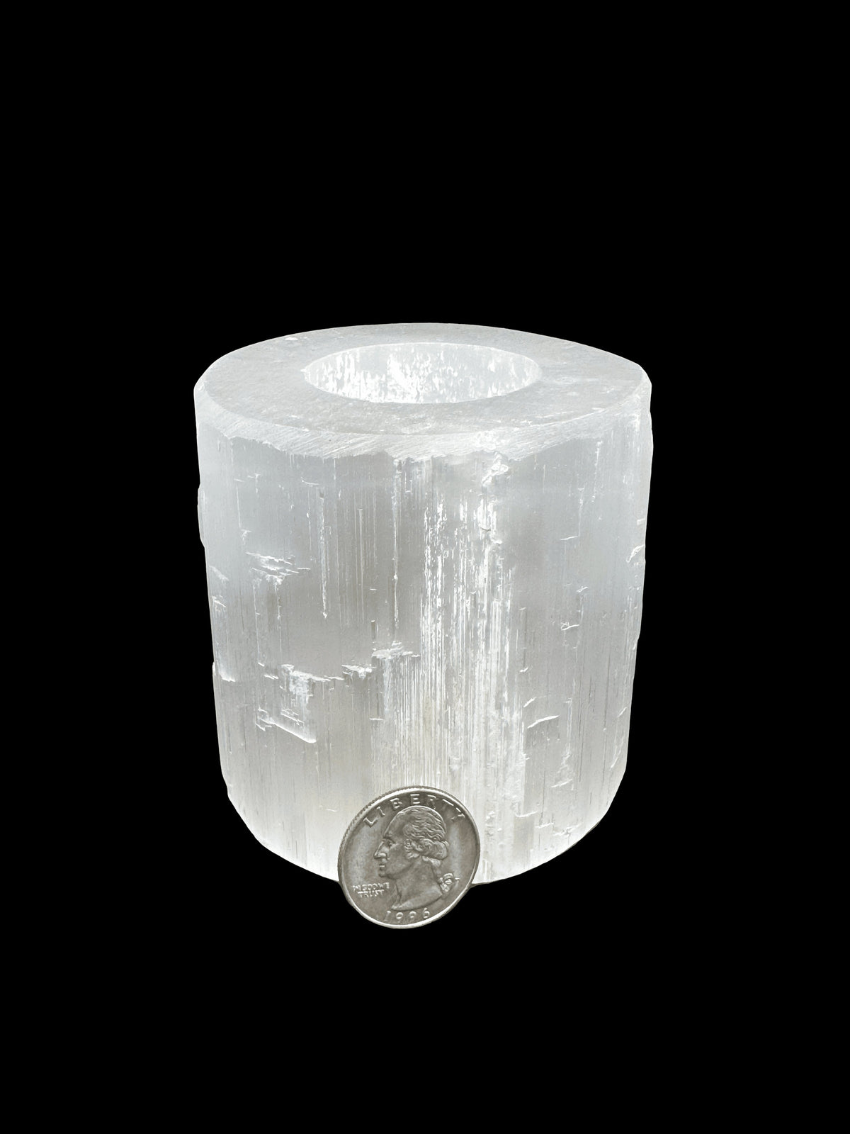 Selenite Candle Holder