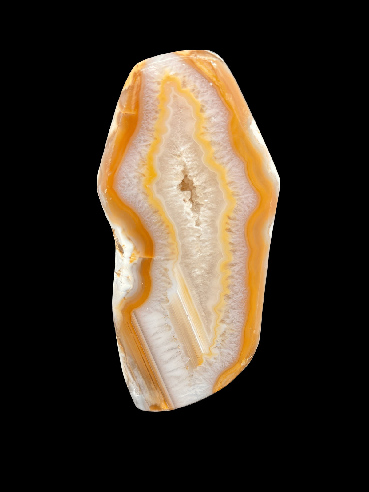 6” Orange/White Agate