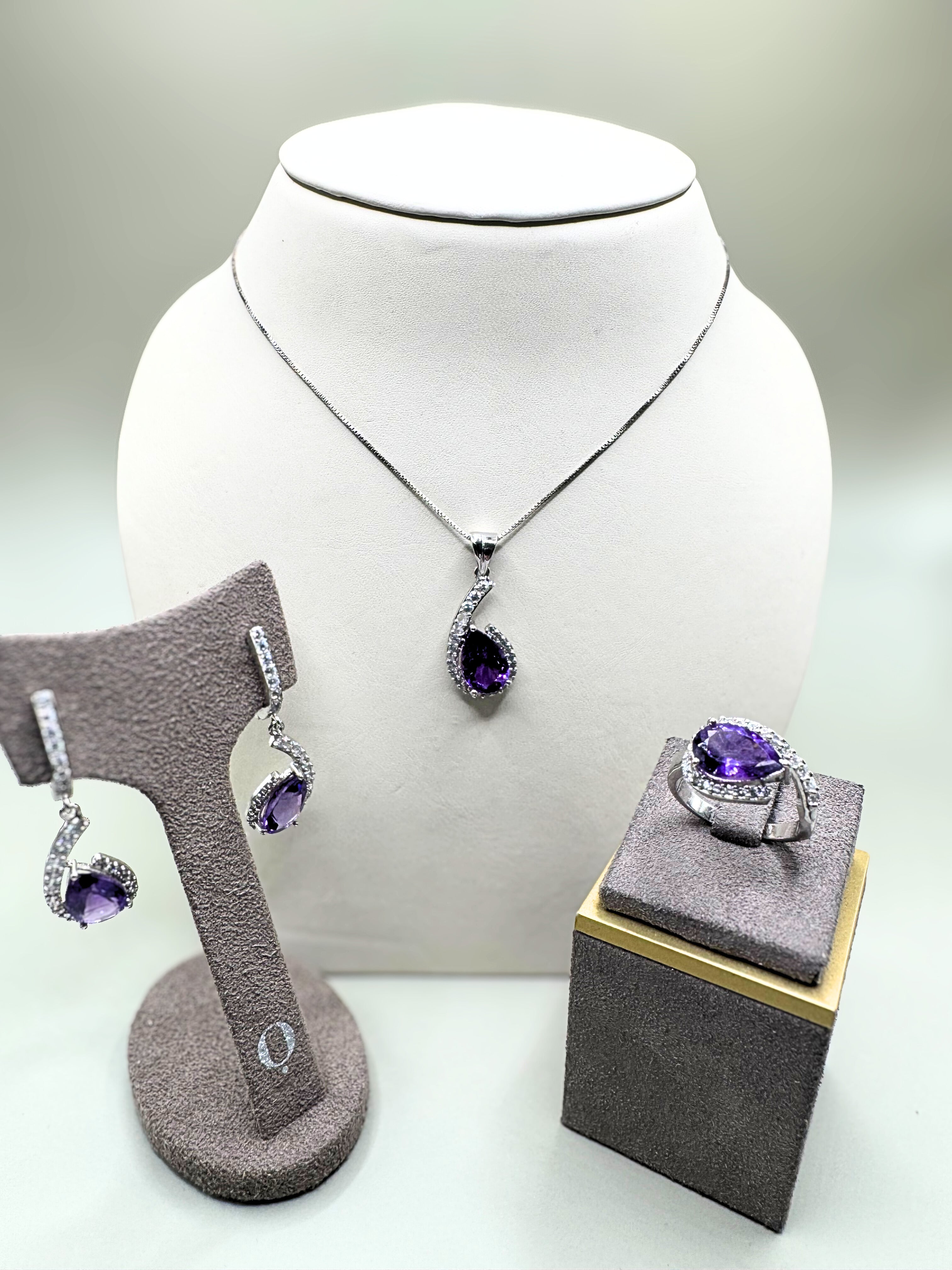 Amethyst jewlery set