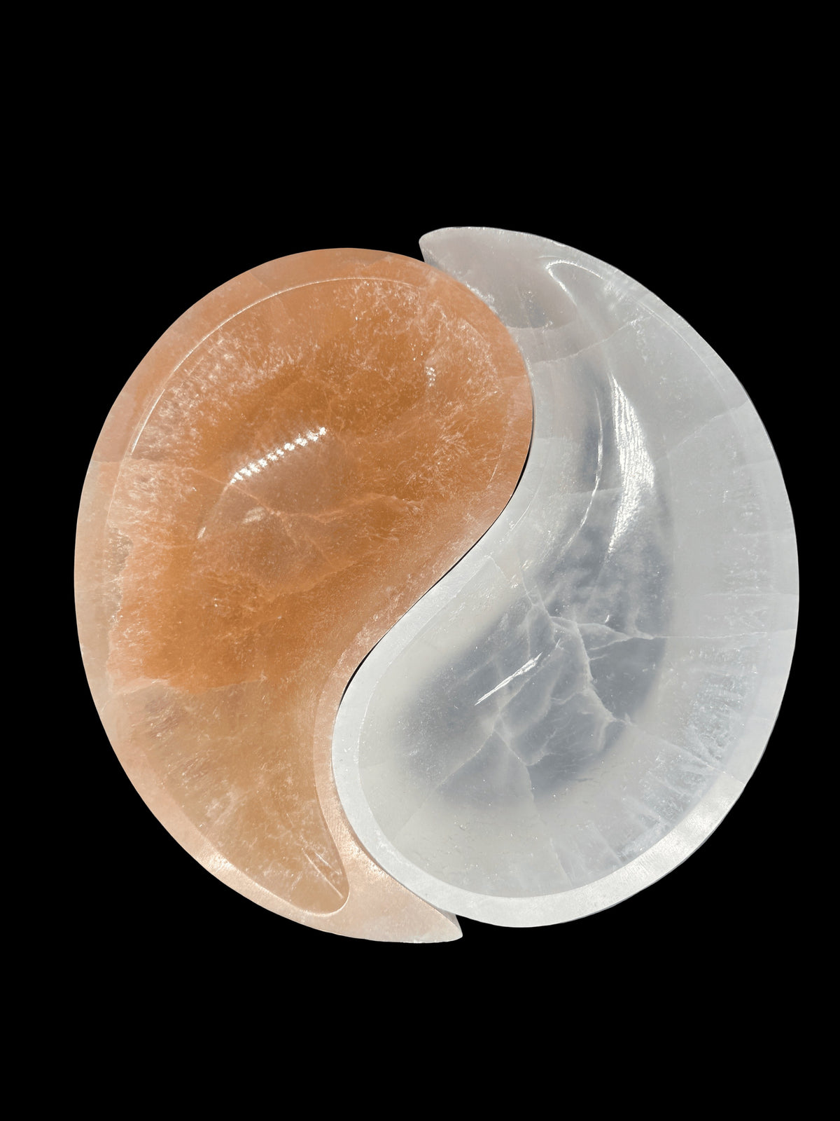 Ying Yang Selenite Bowls