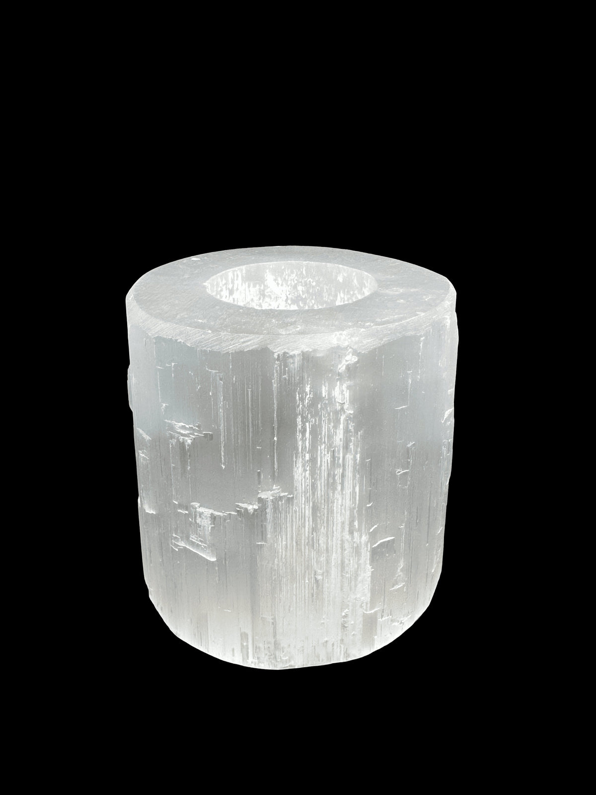 Selenite Candle Holder