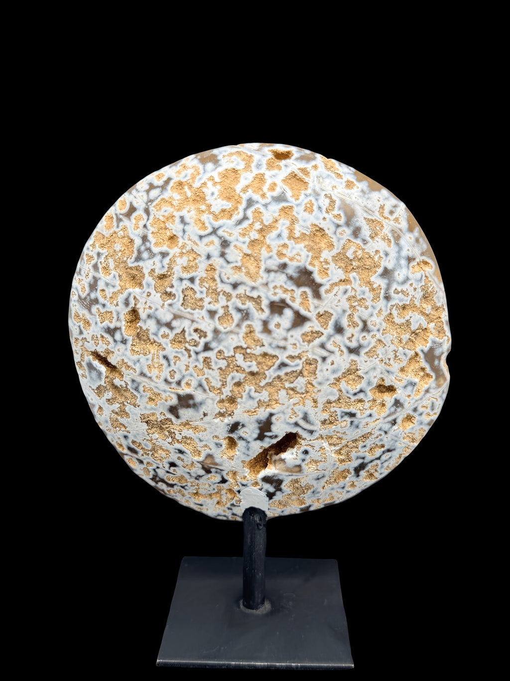 5”1/2 Orange/White/Brown Agate