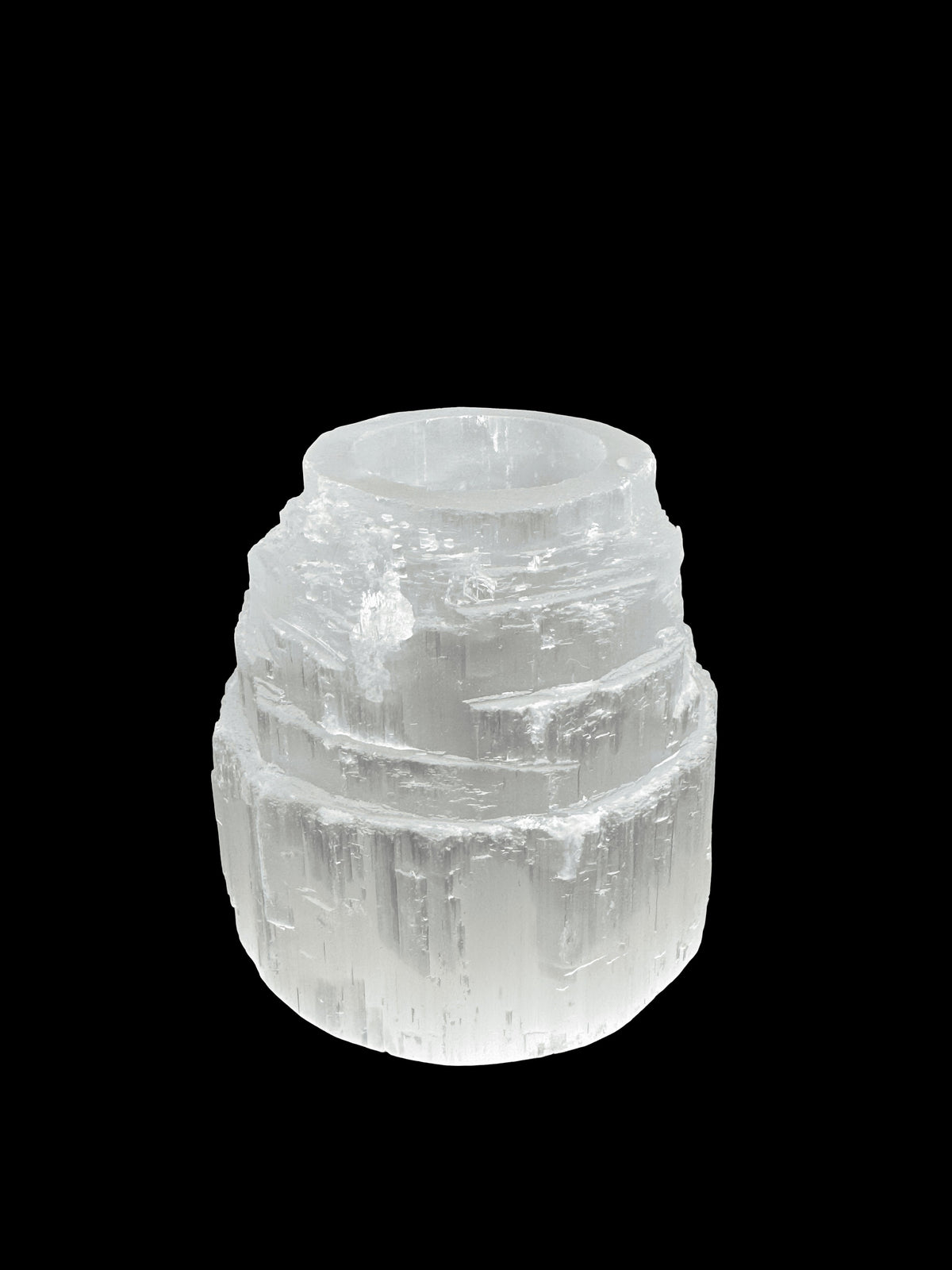 Selenite Candle Holder