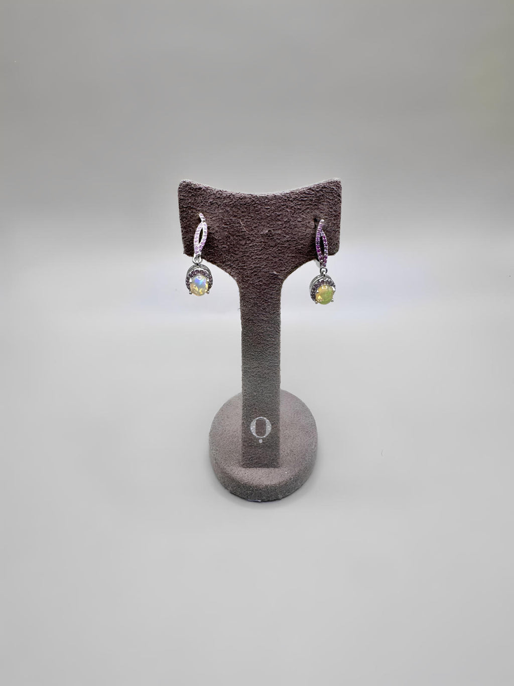 FIRE OPAL AND PINK SAPPHIRE SET