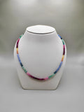 RUBY, SAPPHIRE, EMERALD, AND CITRINE NECKLACE