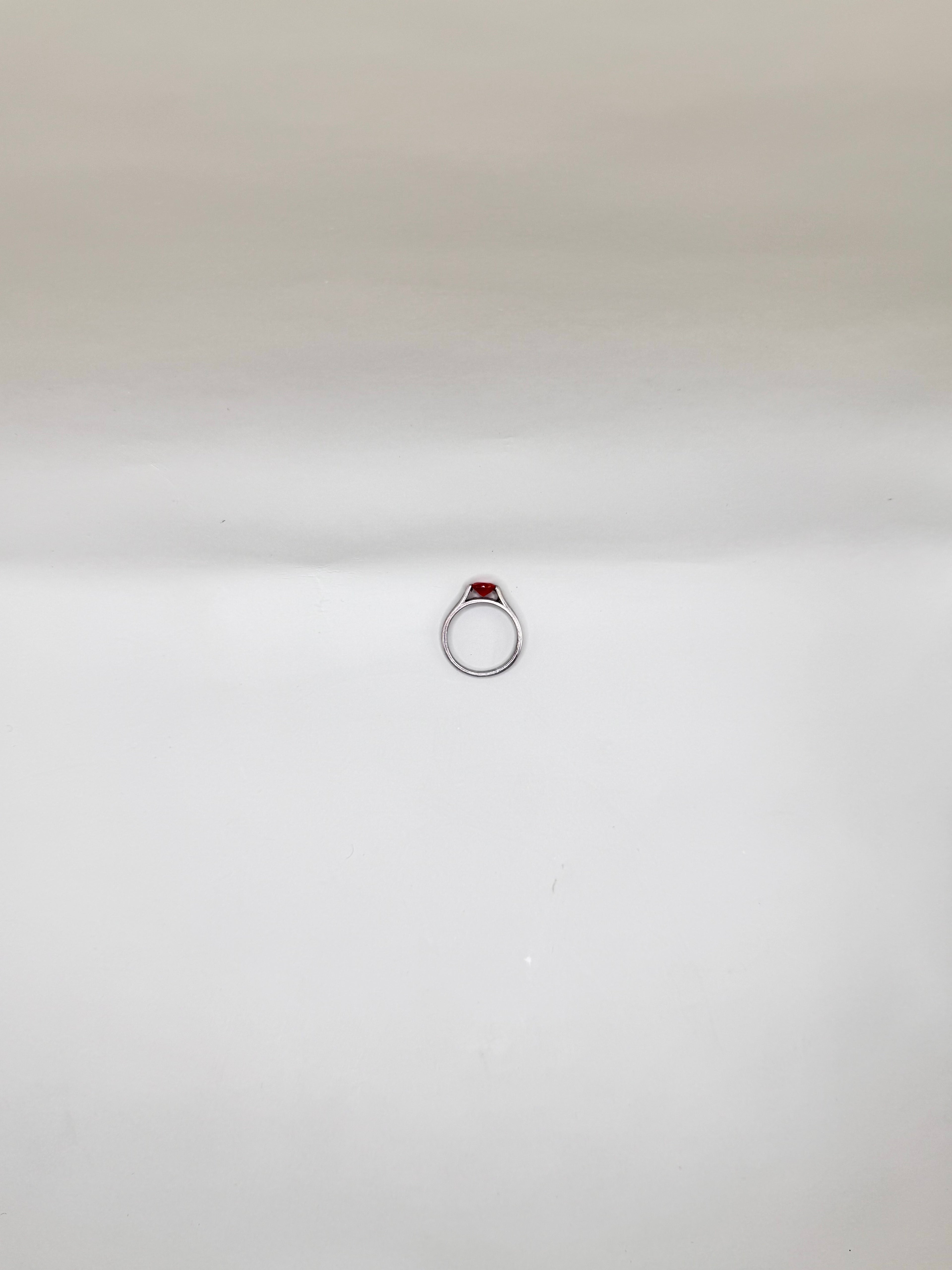 CARNELIAN SILVER RING