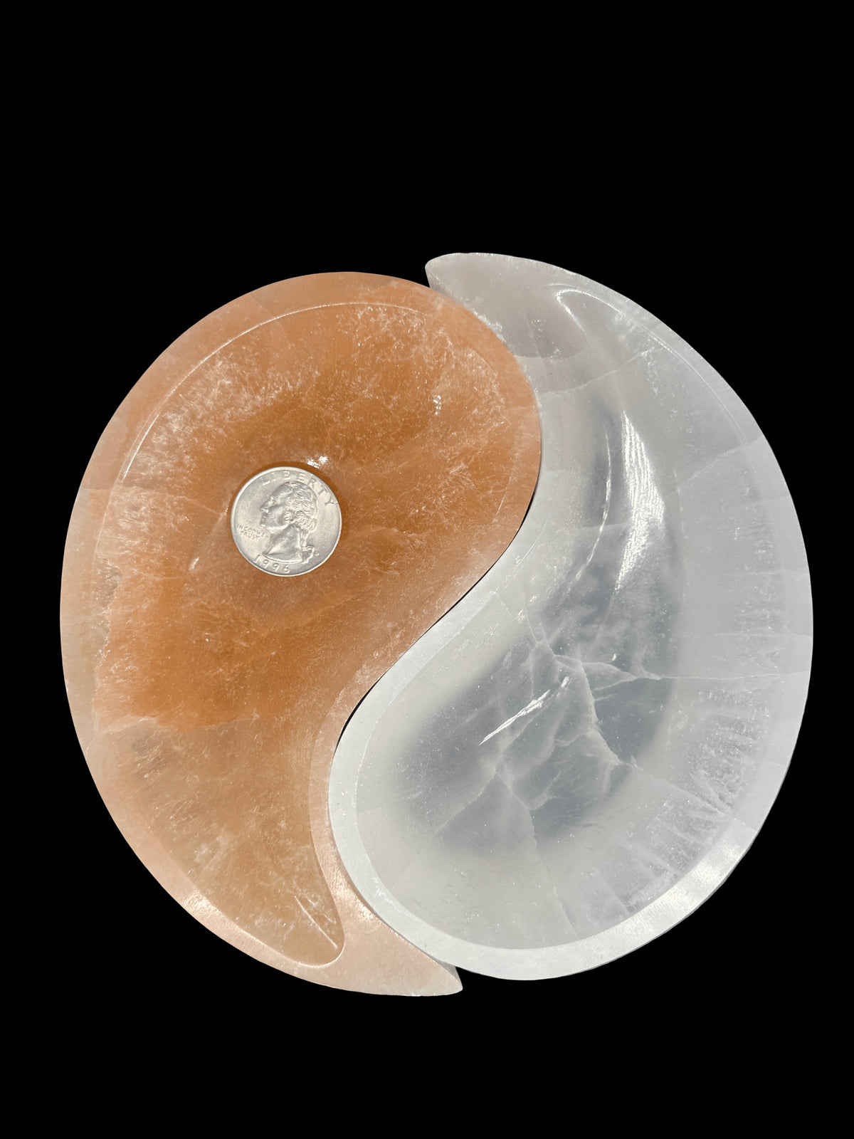 Ying Yang Selenite Bowls