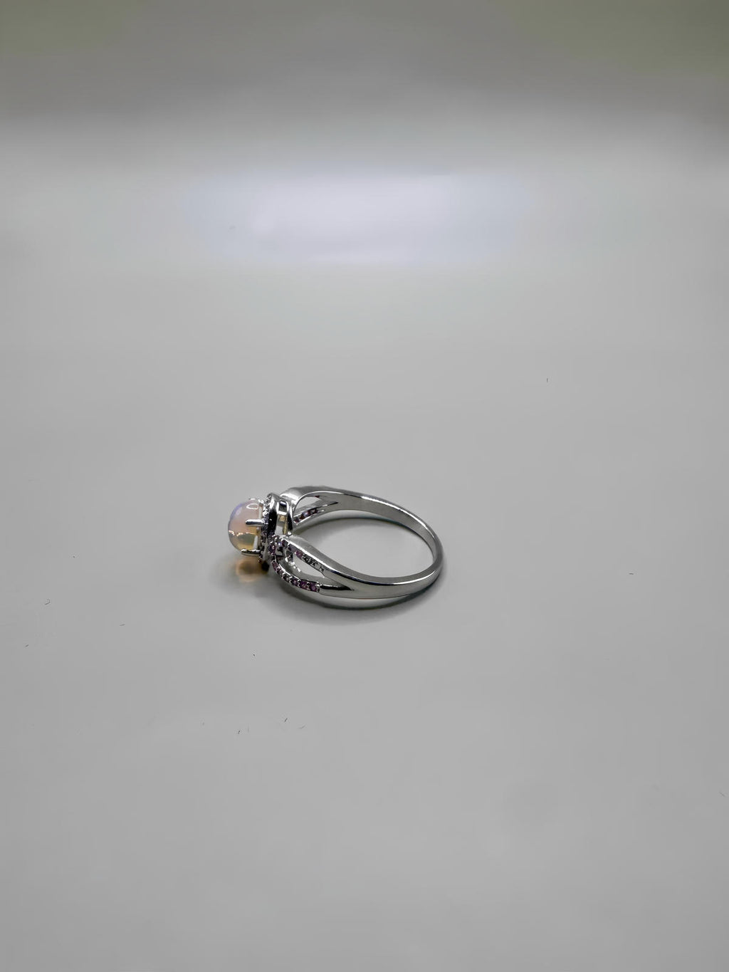 FIRE OPAL AND PINK SAPPHIRE SET