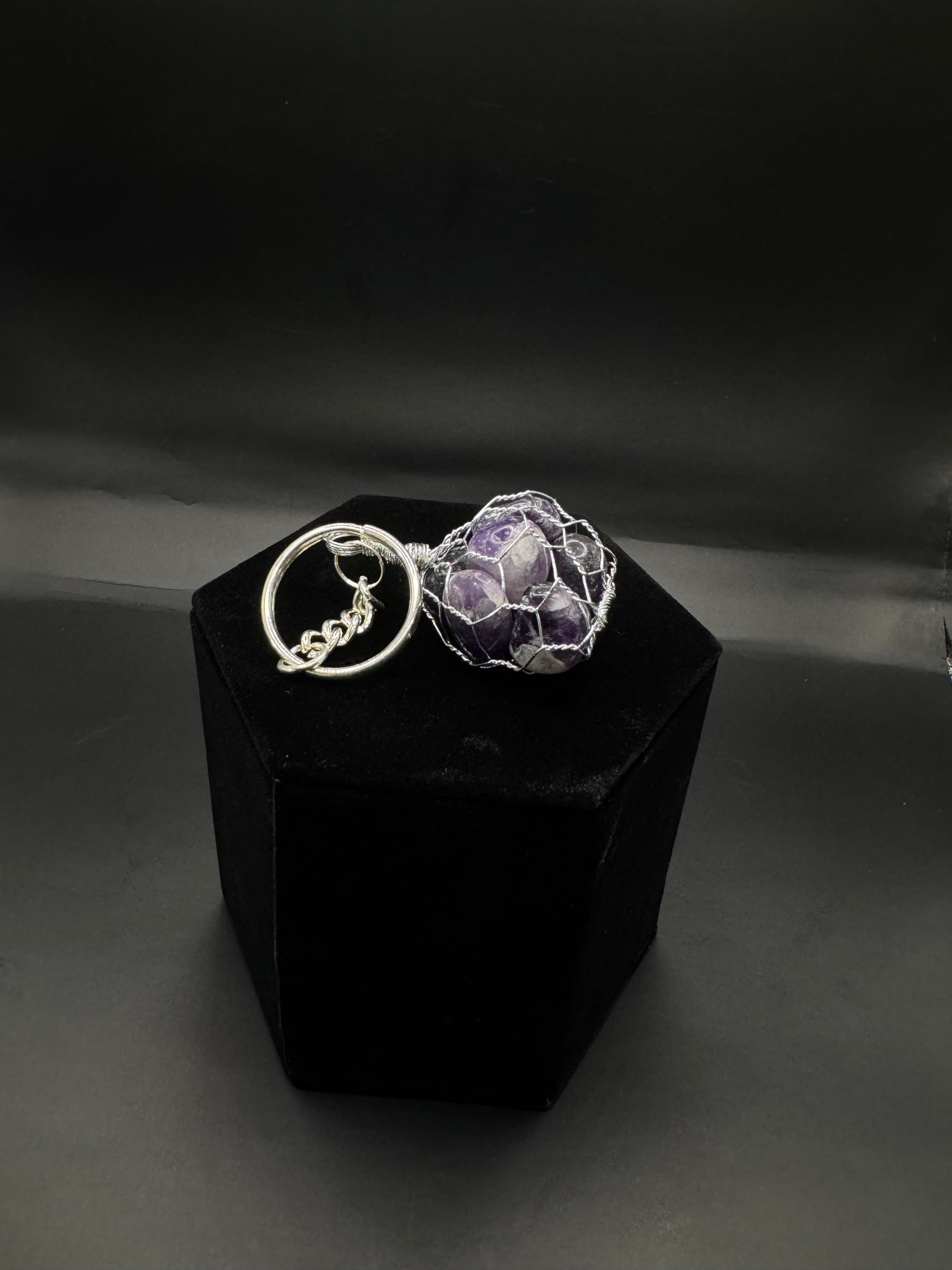 Amethyst key chain.