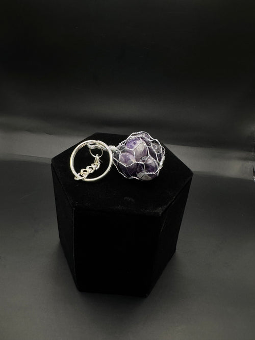 Amethyst key chain.