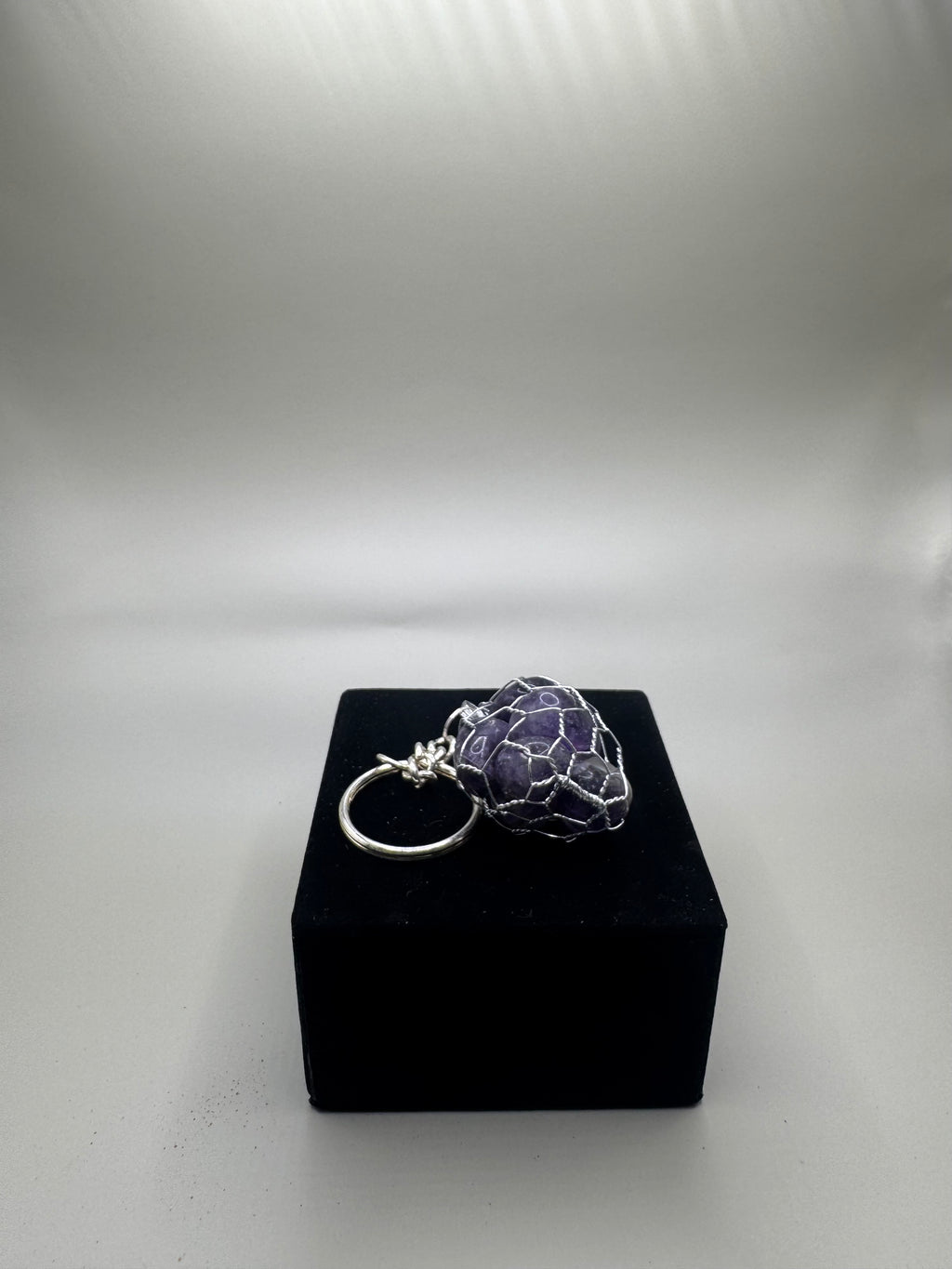 Amethyst key chain.