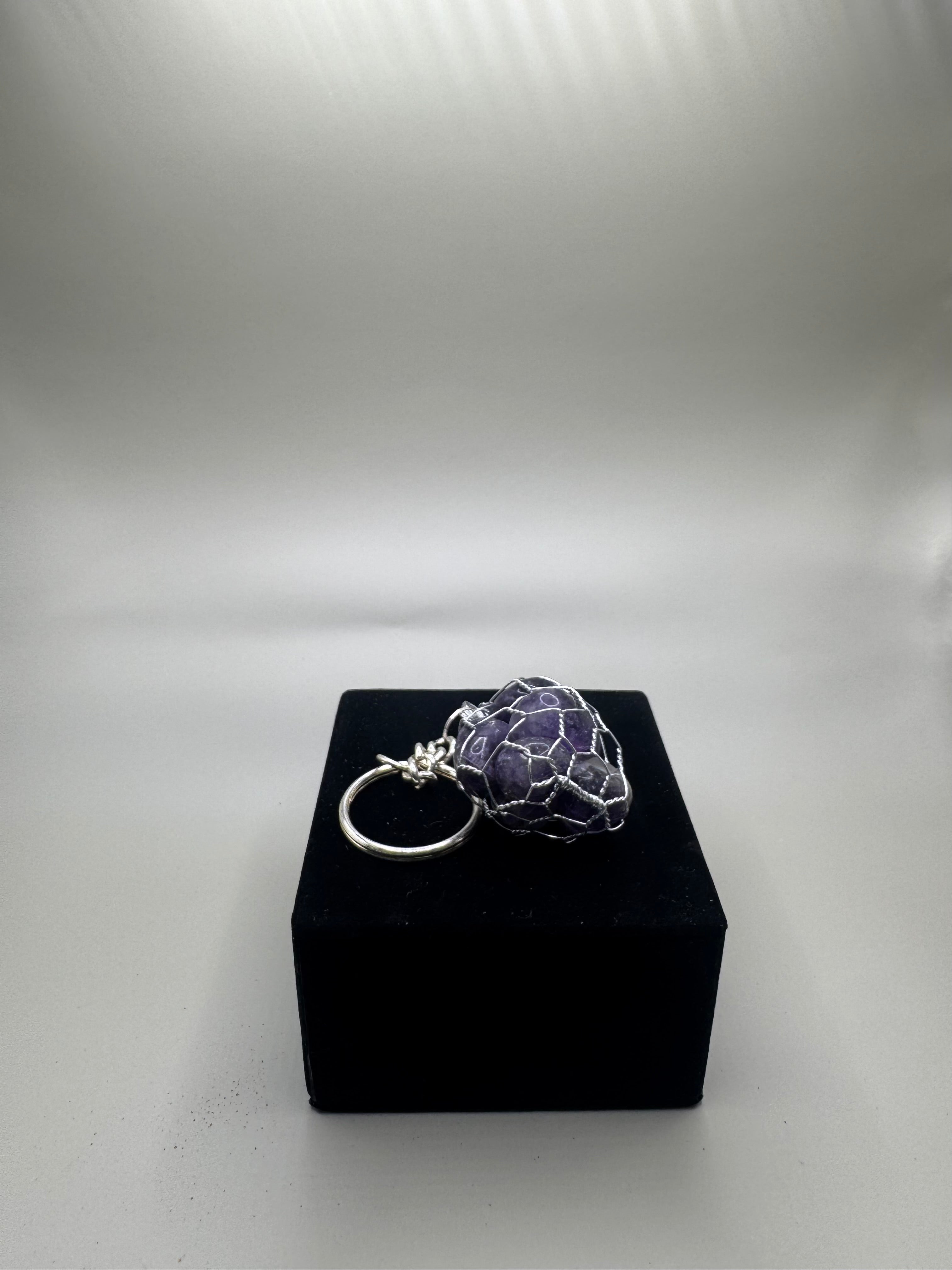 Amethyst key chain.
