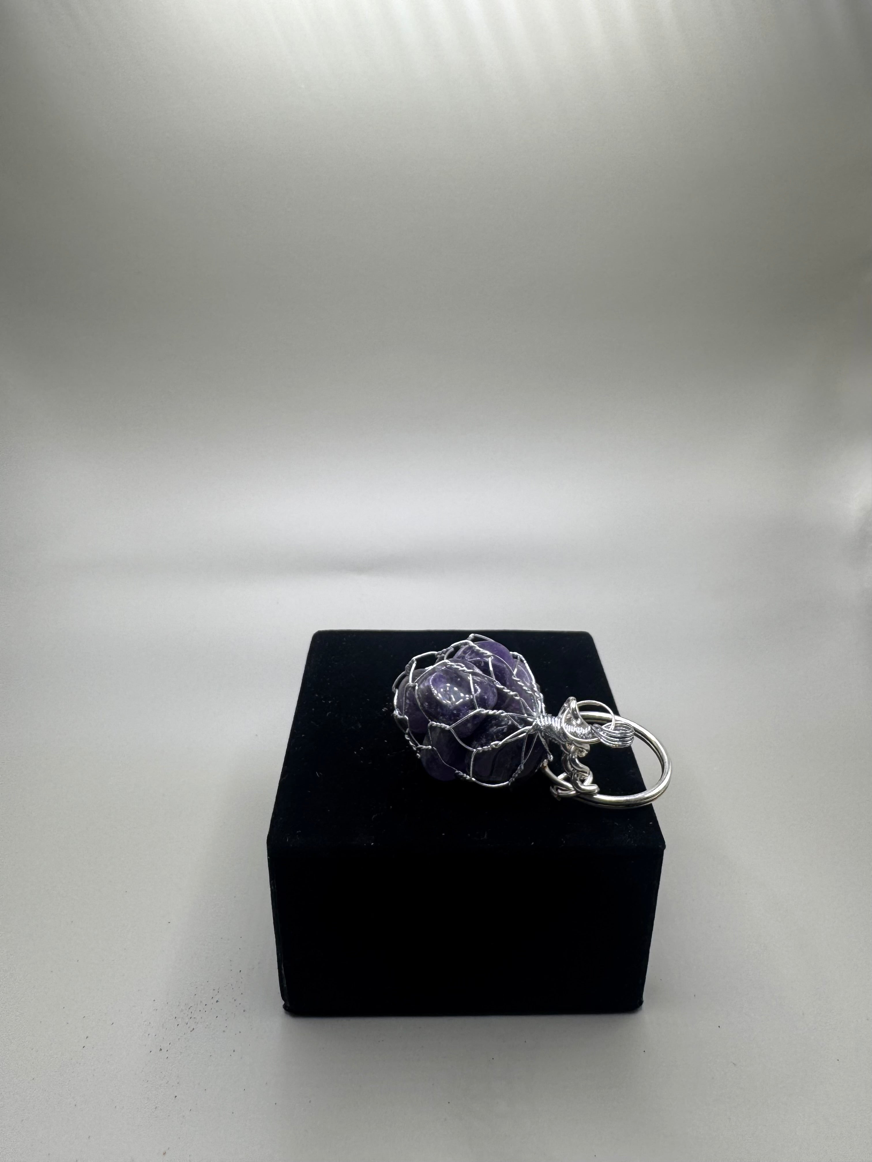 Amethyst key chain.