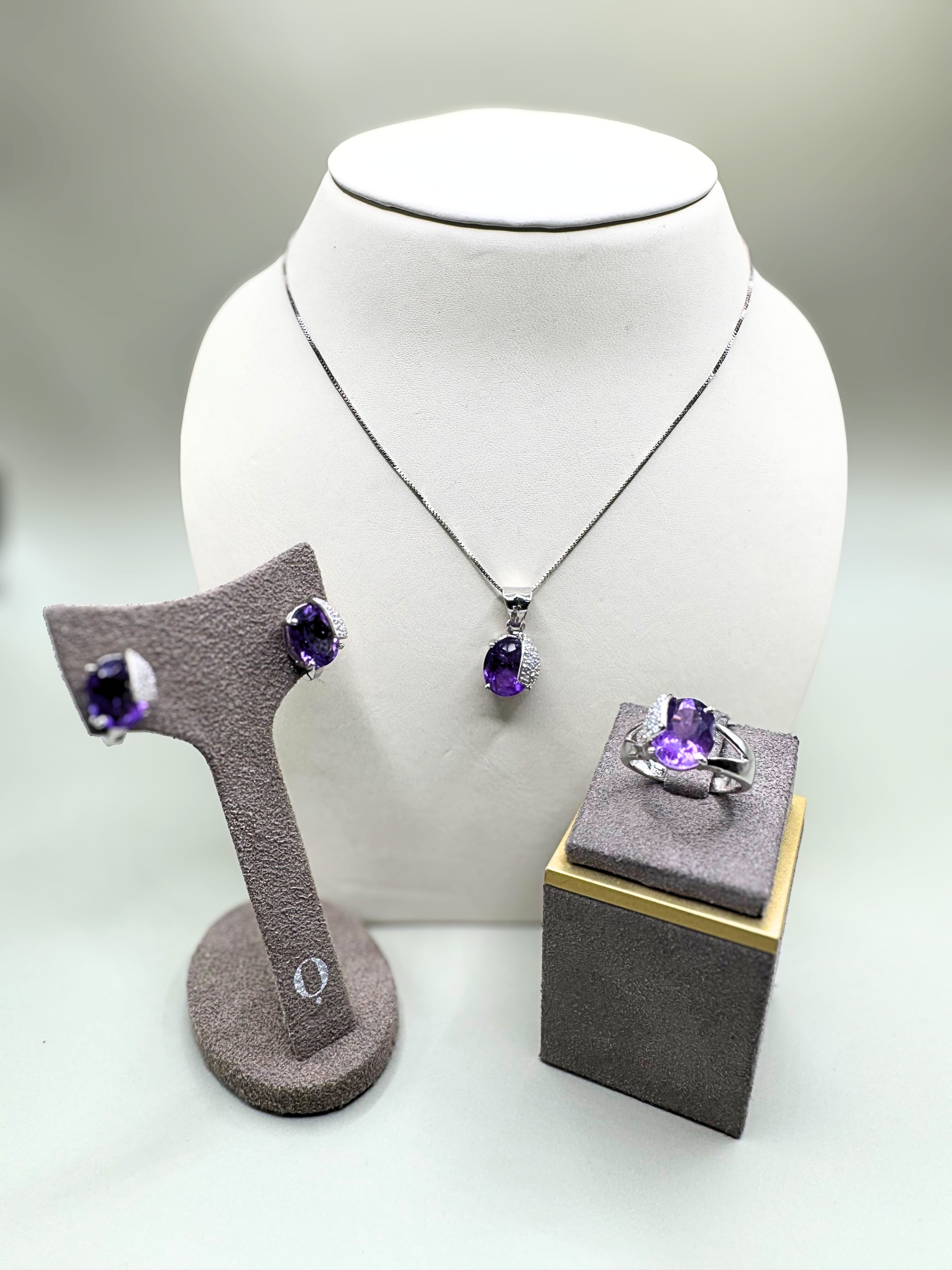 Amethyst Jewlery Set